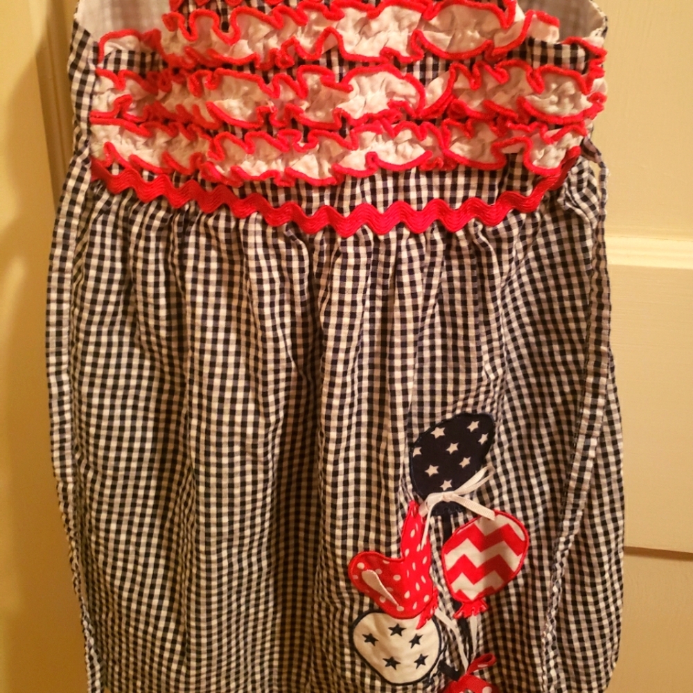 4th of July summer strapped dress 3T